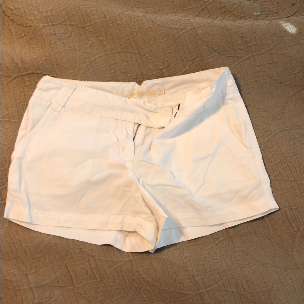 White J CREW chino shorts